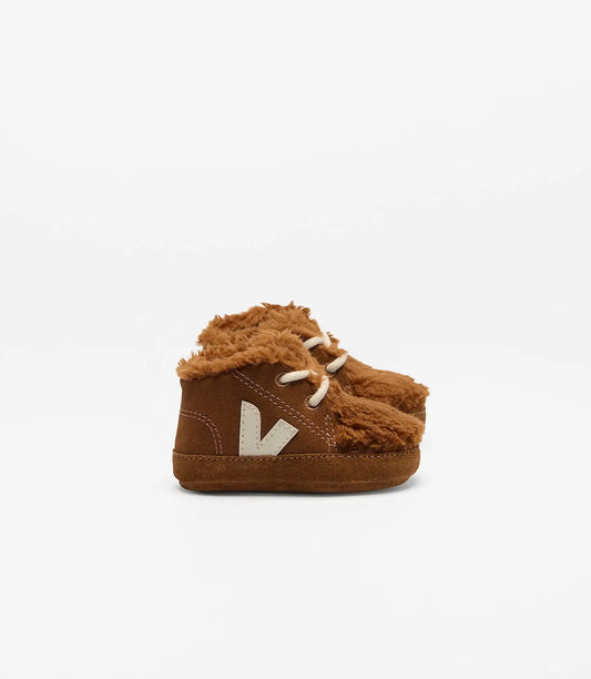 BABY FURED SUEDE COGNAC PIERRE
