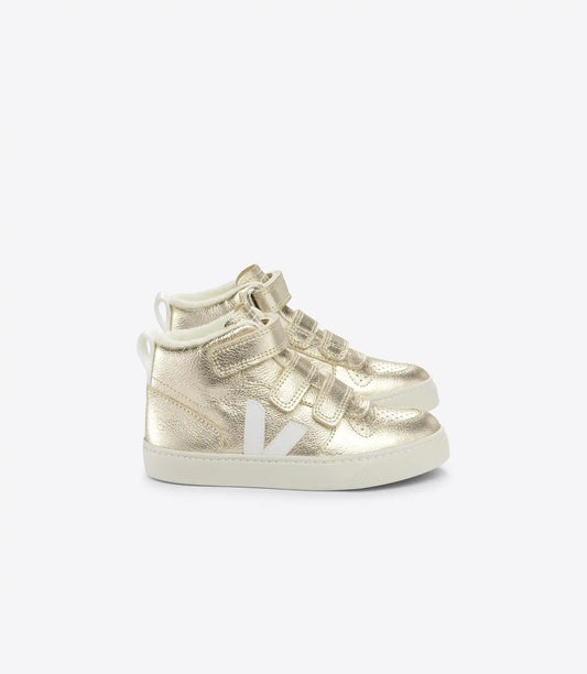 V-10 MID FURED LEATHER PLATINE WHITE
