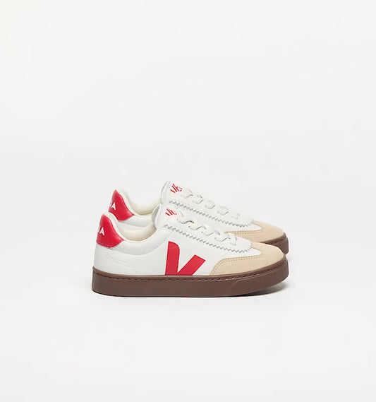 VOLLEY ELASTIC LACES LEATHER WHITE NAUTICO BARK