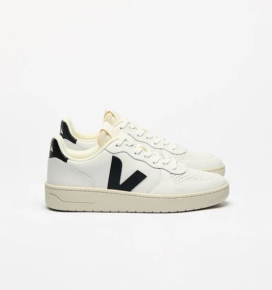 V-10 LEATHER WHITE PLATINE