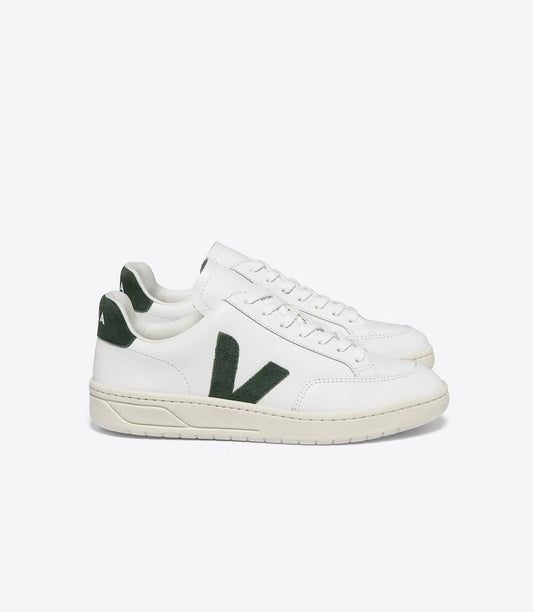 V-12 LEATHER WHITE LIGHT GREY