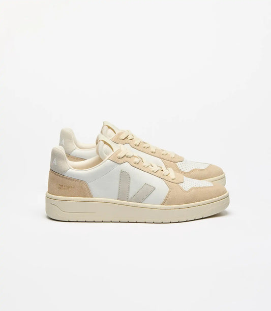 V-82 GRAINED LEATHER WHITE NATURAL KAKI