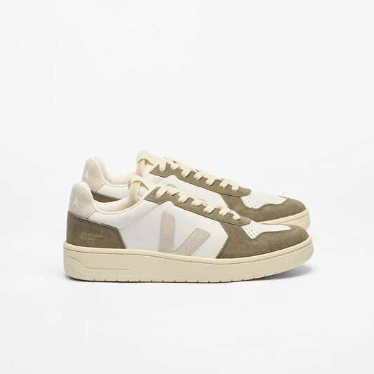 V-82 GRAINED LEATHER WHITE NATURAL ALMOND
