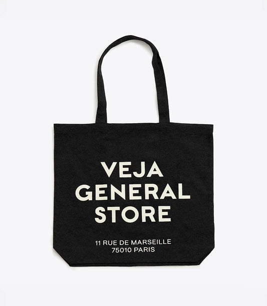 TOTE BAG VEJA GENERAL STORE ANTHRACITE