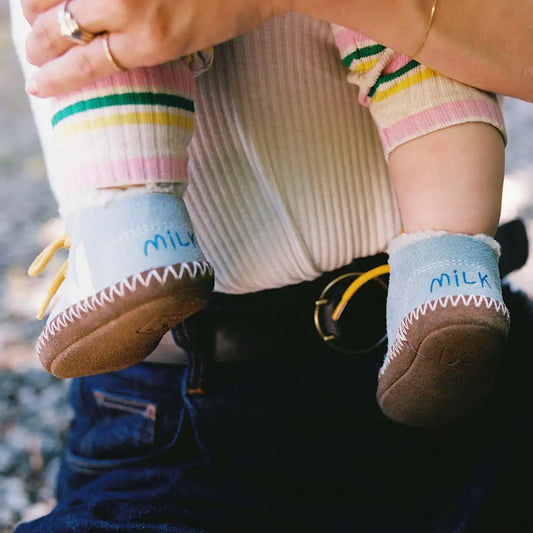 BABY FURED SUEDE VEJA X MILK STEEL PIERRE