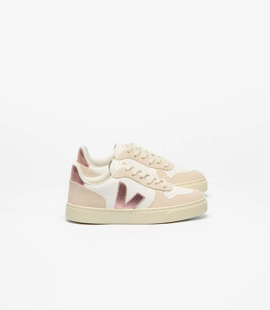 V-10 LEATHER WHITE NAUTICO ALMOND
