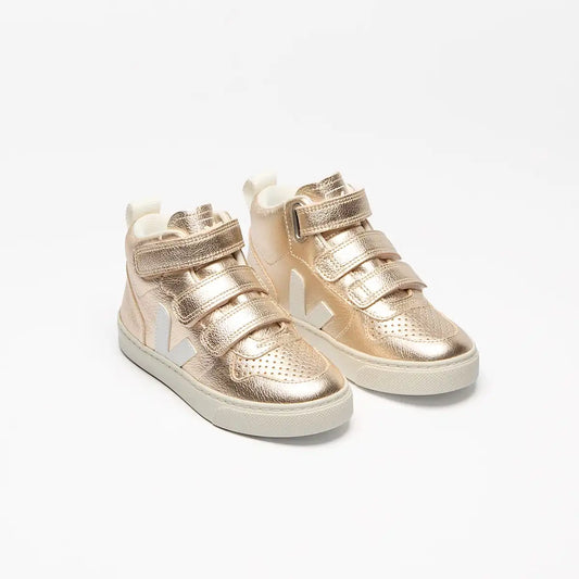 V-10 MID LEATHER PLATINE WHTE