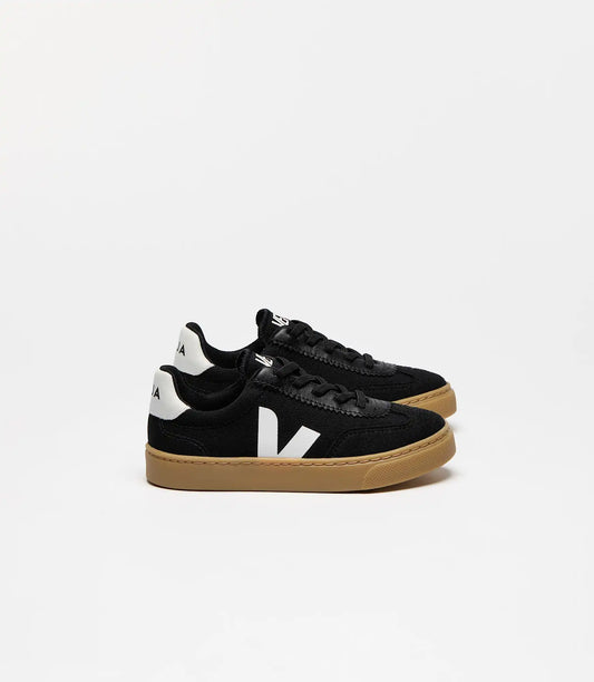 VOLLEY ELASTIC LACES CANVAS BLACK WHITE NATURAL