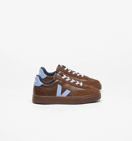 VOLLEY ELASTIC LACES LEATHER BLACK WHITE BARK