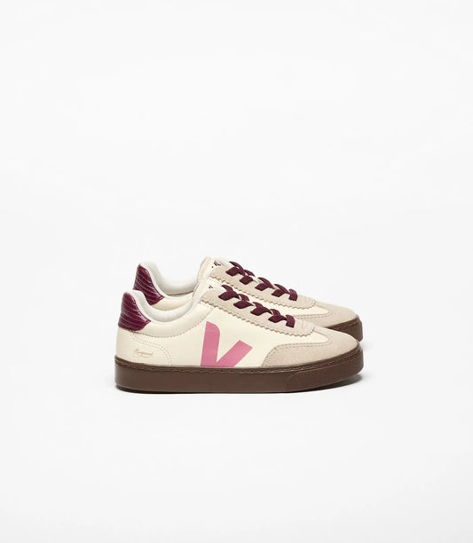 VOLLEY ELASTIC LACES LEATHER VEJA X BONPOINT CASHEW MARY