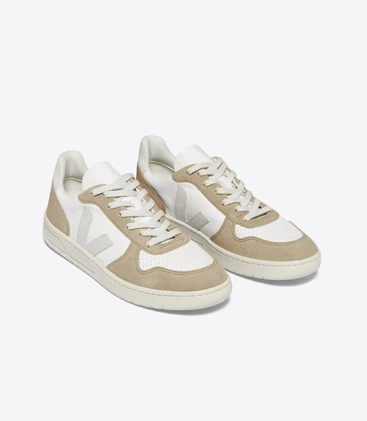 V-10 LEATHER WHITE NATURAL SAHARA