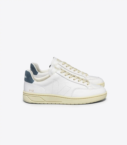 V-12 STITCH LEATHER WHITE KAKI