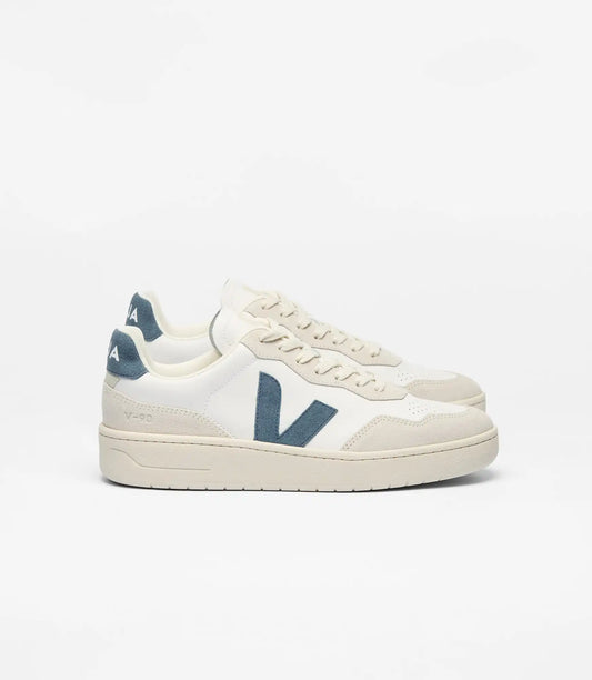 V-90 LEATHER WHITE STEEL