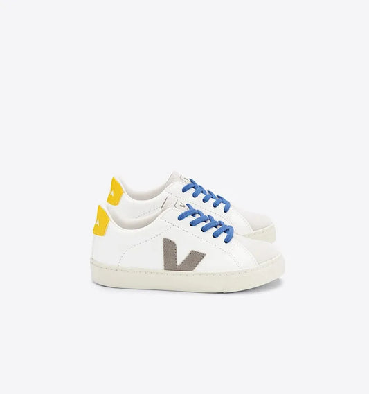 ESPLAR LACES LEATHER WHITE PETALE OURO