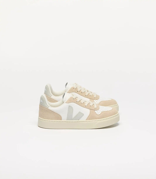 V-10 LEATHER WHITE NACRE SABLE
