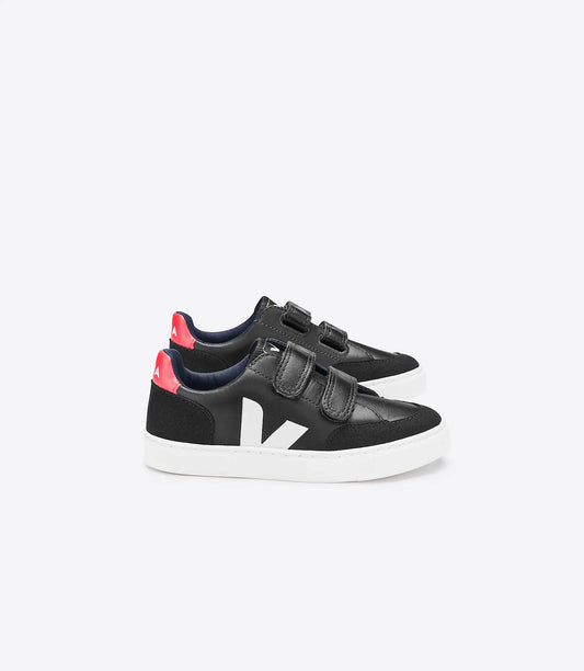 V-12 LEATHER BLACK WHITE PEKIN