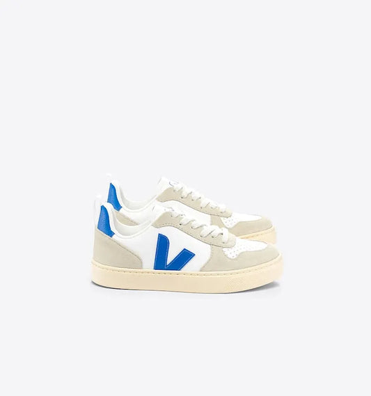 V-10 LEATHER WHITE FURY ALMOND