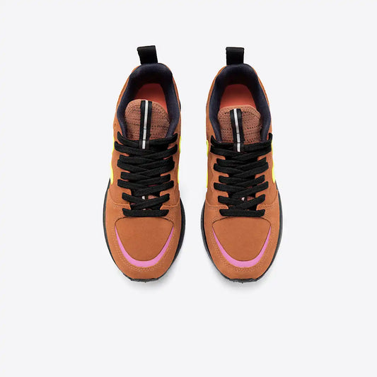VENTURI SUEDE TUILE JAUNE FLUO BLACK SOLE