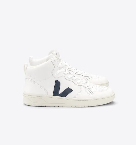V-15 LEATHER WHITE BLACK